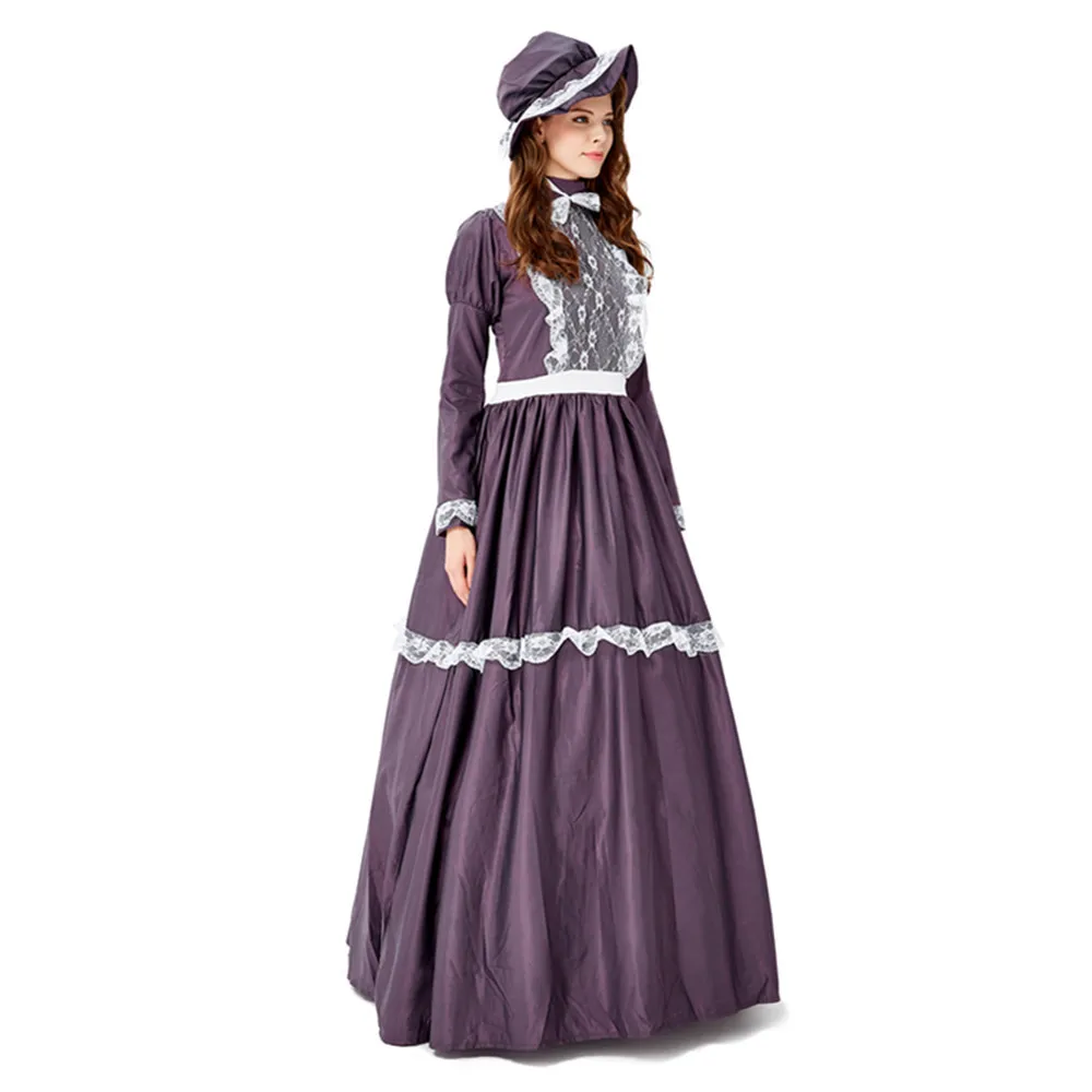 Вечерние платья для Хэллоуина, Susan B Anthony Prairie, Женский костюм для косплея, старинное тематическое платье в стиле колоний, сельская ферма