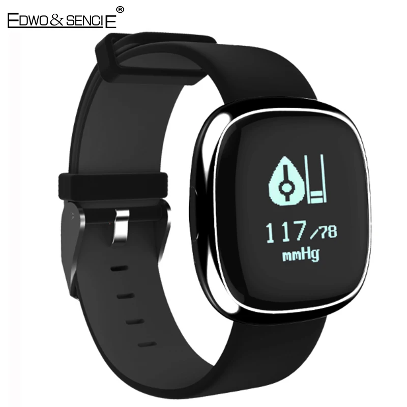 EDWO P2 Smartband Blood Pressure Heart Rate Monitor Smart Wristband Sport Health Bracelet Pedometer Call SMS