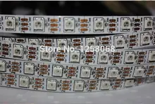 50 m/lote dc5v ws2811 ic endereçável ws2812b 60 pixels luz de tira, magia sonho cor 5050 rgb led não-impermeável