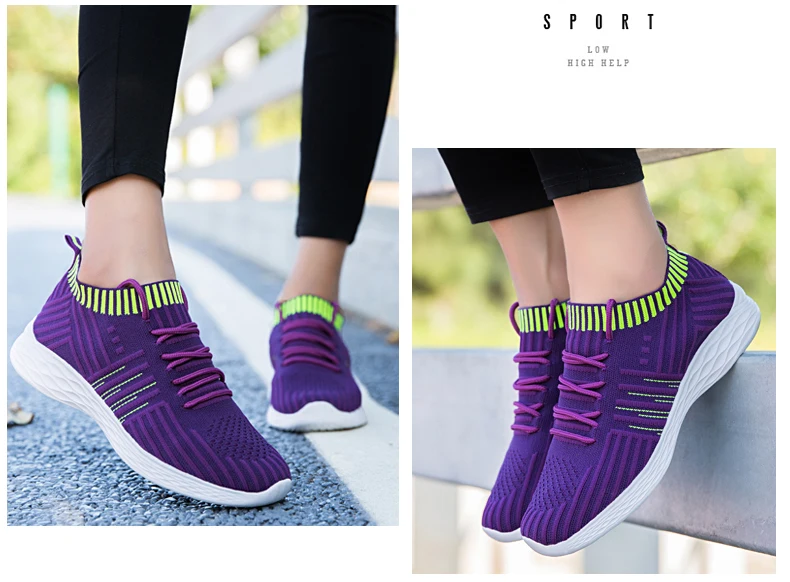 Women's Casual Shoes Woman Sneakers Socks Comfortable Soft Lady Top Quality Casual Flat Shoes Women Flats Sneakers Plus Size 41 9  (13)