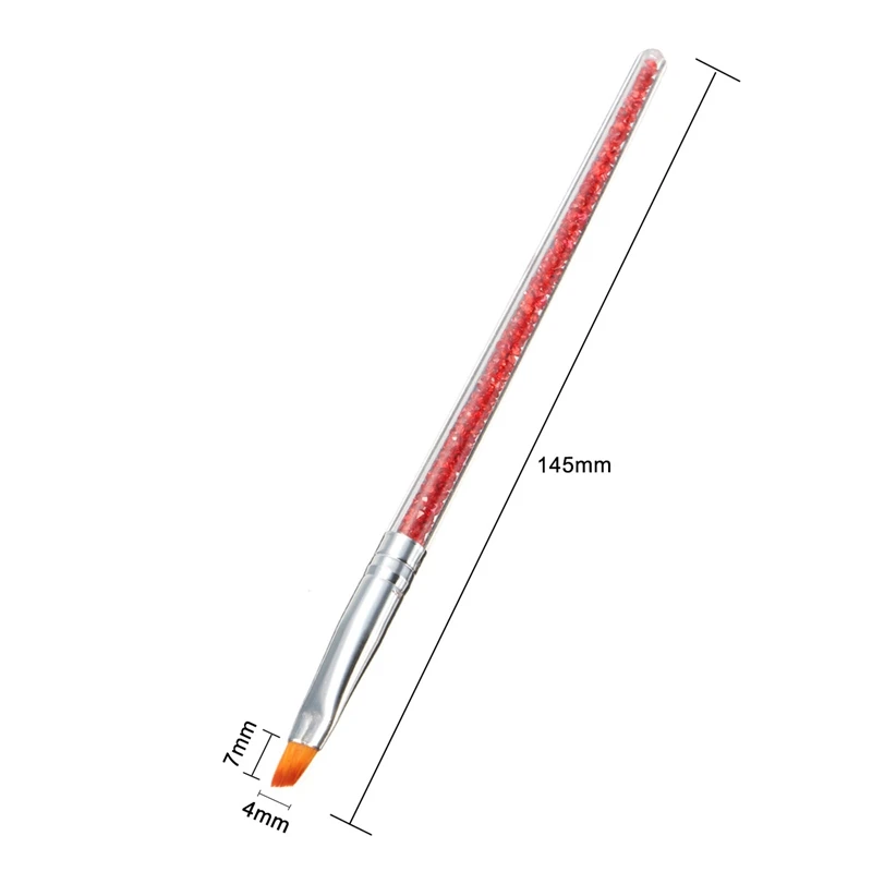 RBAN дизайн ногтей, ручка с кисточкой стразы рисунок живопись резьба ручка инструменты для дизайна маникюра акриловый лайнер Ультрафиолетовый гель, украшение Инструменты - Цвет: J89919