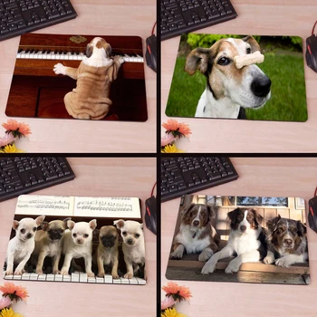 

MaiYaCa Dog playing the piano Anti-Slip Rectangle Mouse Pad Customized Supported 220mmx180mmx2mm The best choice for a boyfriend