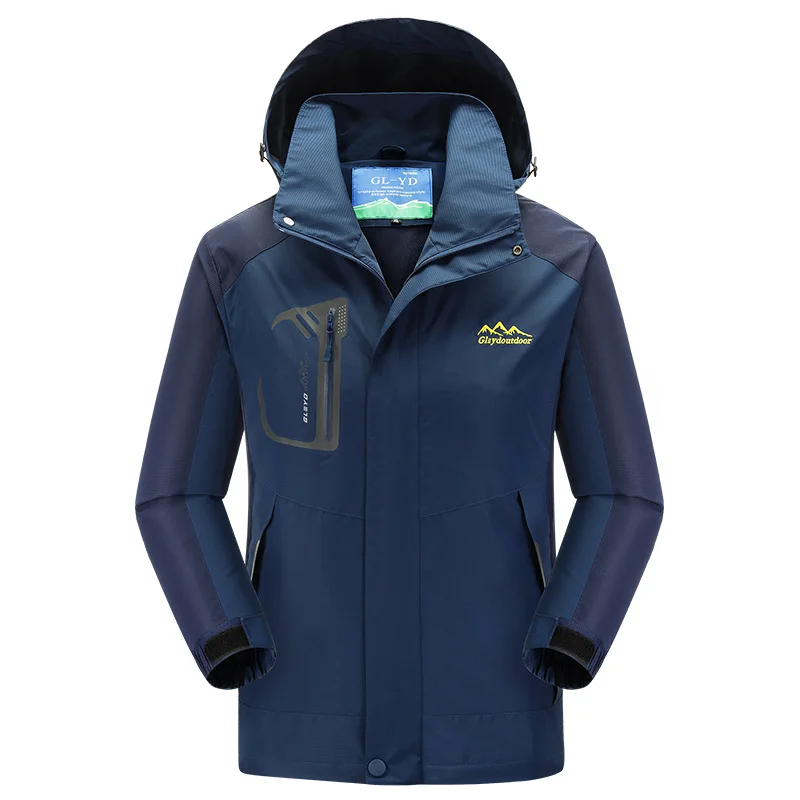 ZYNNEVA Windstopper كتيمة الملابس الرجال المطر التنزه سترات تسلق كبير حجم سترة في الهواء الطلق الرياضة للماء معطف GK2110 ZYNNEVA Windstopper كتيمة الملابس الرجال المطر التنزه سترات تسلق كبير حجم سترة في الهواء الطلق الرياضة للماء معطف GK2110