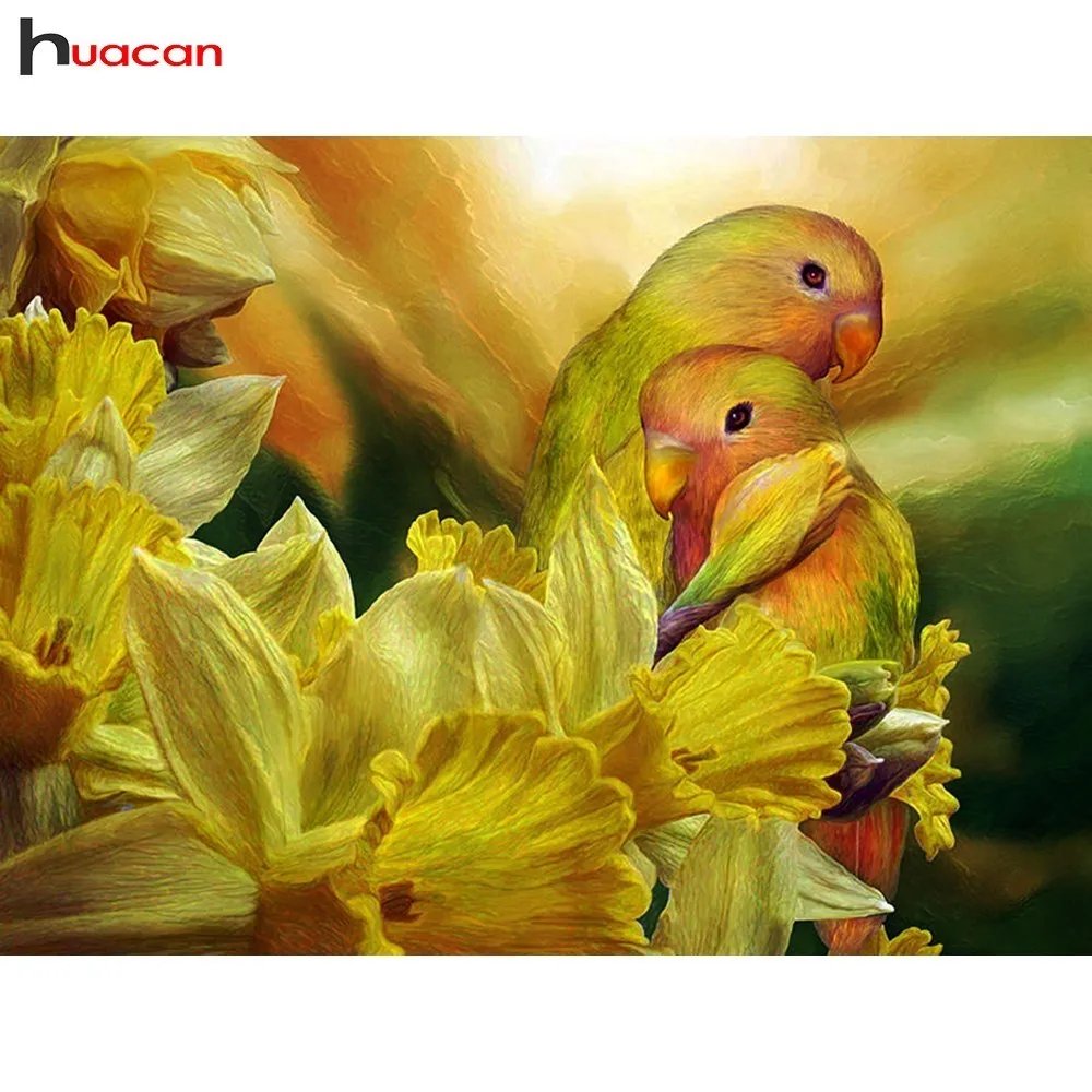 

Diamond Embroidery Birds Full Round Drill Animals Mosaic Home Wall Sticker Decoration 5D Diamond Animals Painting Cross Stitch