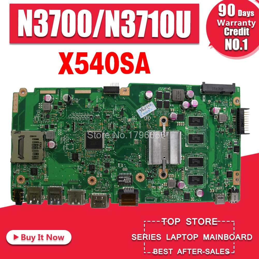 X540SA For ASUS VivoBook X540SA F540S CPU N3700/3710U 4GB Memory laptop motherboard tested X540S original mainboard X540SA For ASUS VivoBook X540SA F540S CPU N3700/3710U 4GB Memory laptop motherboard tested X540S original mainboard