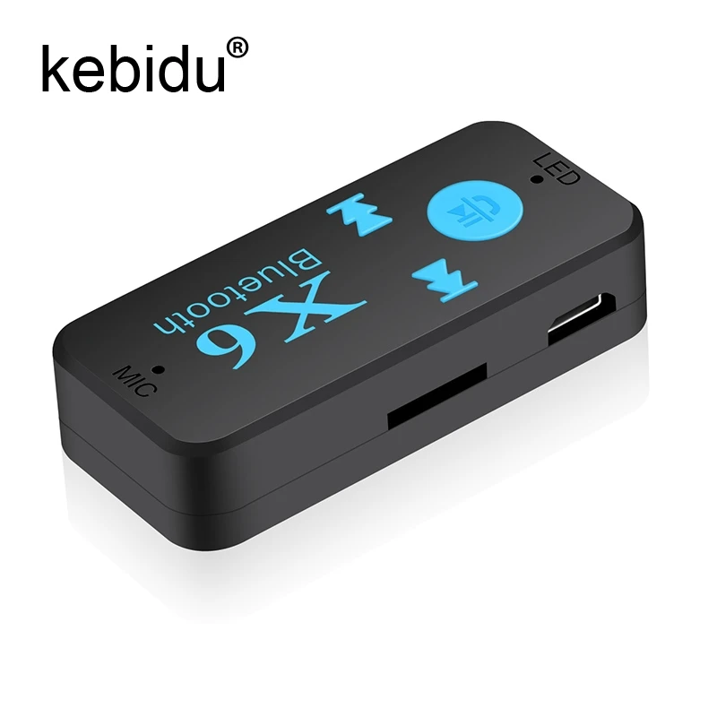 Kebidu USB Bluetooth беспроводной адаптер стерео гарнитура автомобильный комплект аудио музыкальный ресивер 3,5 мм AUX с TF кард-ридером