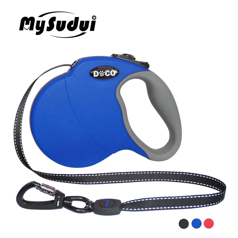 

MySudui 4M 5M Nylon Pet Dog Leash Retractable Automatic Running Dog Lead Training Dog Retractable Leash Large Medium Adjustable