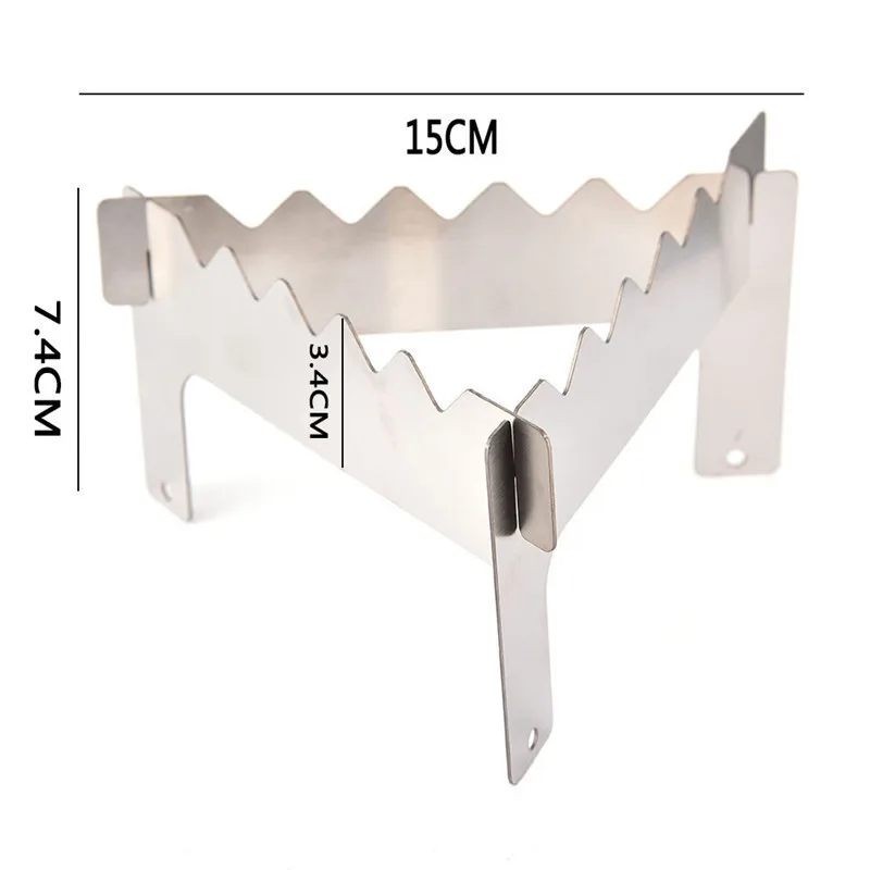 Нержавеющая сталь плита стенд кронштейн Кемпинг горшок Houlder Портативный Открытый кухонная утварь принадлежности для пикника