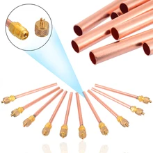 10 шт./компл. 1/" SAE* 1/4" OD* " стволовых сердечников автомобиля AC Холодильный клапан услуги/клапан доступа для автомобиля колеса велосипеда