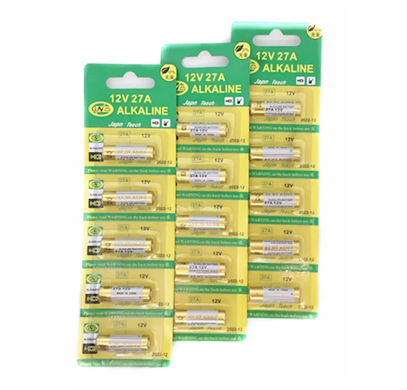 

15pcs 27A 12V dry Alkaline battery 27AE 27MN A27 GP27A A27BP V27A L828 for doorbell,car alarm,walkman,car remote control etc