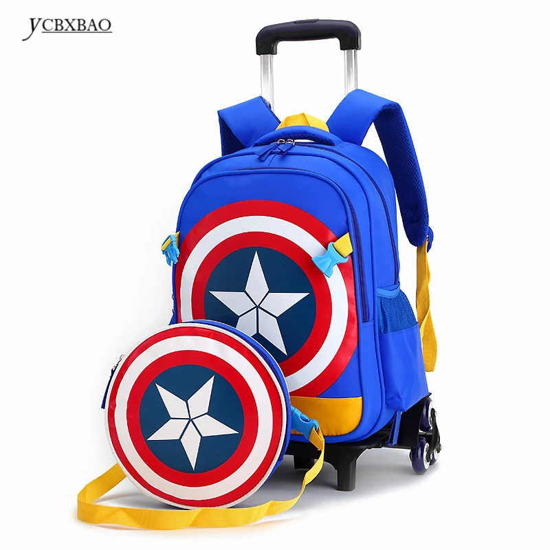 

Trolley Children School Bags Mochilas Kids Backpacks With Wheel Trolley Luggage For Girls backpack Escolar Backbag Schoolbag