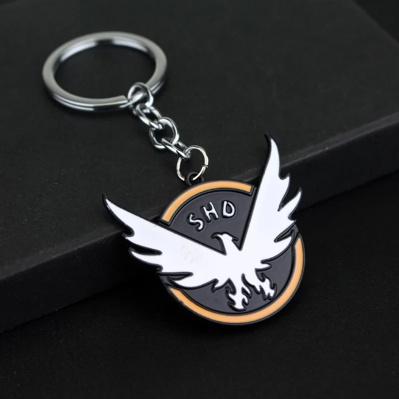 Game Tom Clancys The Division SHD Eagle Shape Letter Key Chains Gift For Men Holder Car Keyring Accessories |