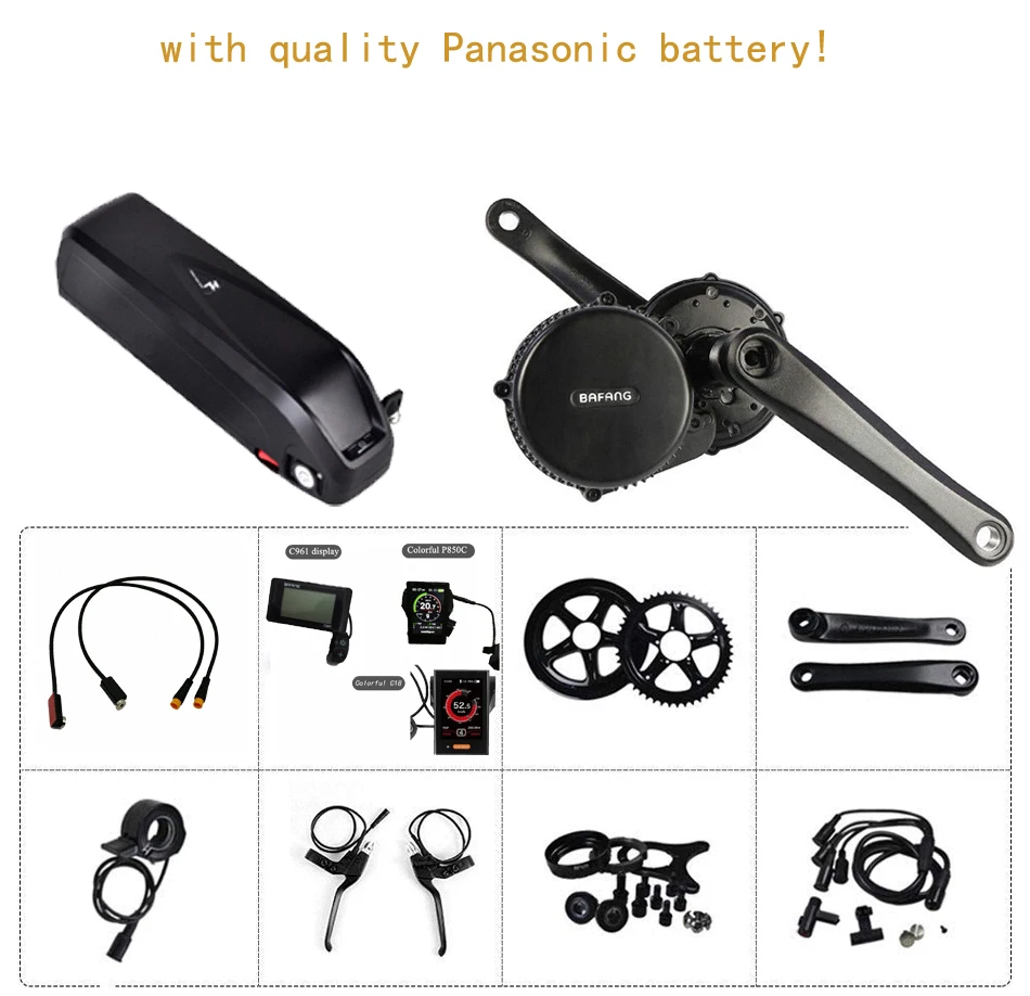 ЕС CA без налогов! Bafang BBS02 750W 48V 8FUN mid drive комплект электродвигателей + 16Ah