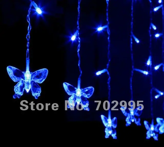 Batterfly 4x0.6Meter 120leds Christmas LED Icicle Lights,End to End