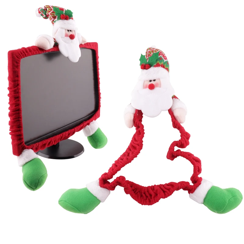 Internet bar hotel mall home computer decoration layout Three-Dimensional Cartoon Christmas Christmas cartoon computer set