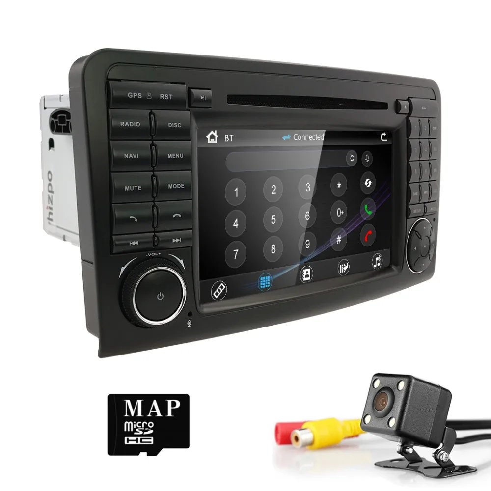 HIZPO Автомобильный DVD Радио для Mercedes Benz ML W164 ML300 350 450 320 ML63 AMG GL X164 GL 320 350 420 450 500 gps камера SD карта