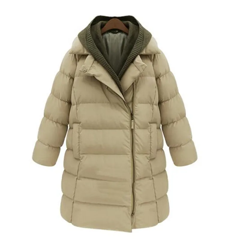 Europe 2016 New Fashion Women Winter Down Jacket Loose Big yards Leisure Thicken Keep warm Cotton