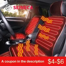 12 В Автомобильная меховая наволочка с подогревом для автомобильных сидений на зиму, универсальный утепленный чехол для сиденья, удерживающий тепло