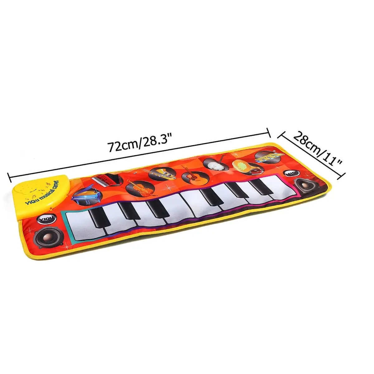 72x28cm Kids Baby Early Education Music Piano Keyboard Carpet Musical Mat Blanket Touch Play Safety Learn Singing Funny Toy