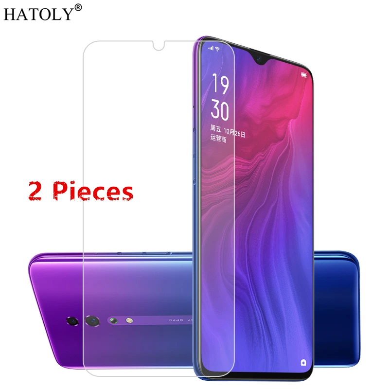 2PCS OPPO Reno Z Glass OPPO Reno Z Tempered Glass Film HD Protective Full Glue Hard Phone Screen Protector Glass for OPPO Reno Z