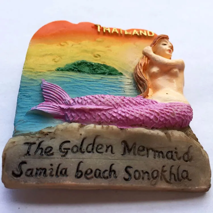 Таиланд Mermaid Beach Tour коллекции памятные магнитные наклейки с ручной