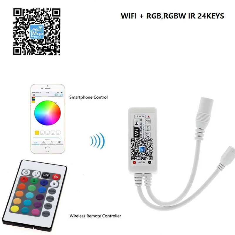 Мини пульт дистанционного управления 12 в пост. Тока WiFi RGB|wifi rgb controller|rgb controllerrgb