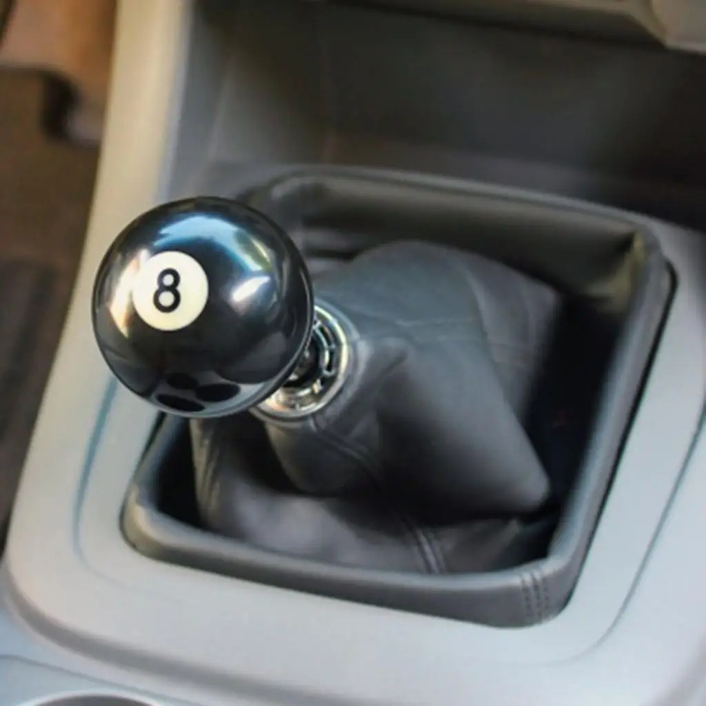 M12*1.25mm Sturdy Gear Shifter Shift Knob Boot Manual Car Lever Black Ball Car Vehicle Auto Replacement Parts
