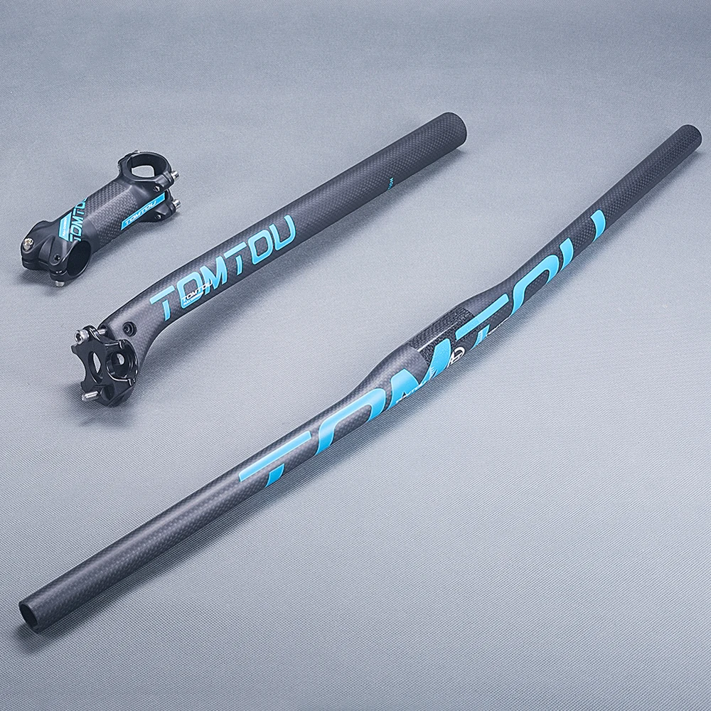 TOMTOU 3 كيلو الكربون الألياف دراجة هوائية جبلية المقود + الخلف Seatpost + الجذعية MTB المقاود مجموعات دراجة أجزاء ماتي الأزرق- TB9T34 TOMTOU 3 كيلو الكربون الألياف دراجة هوائية جبلية المقود + الخلف Seatpost + الجذعية MTB المقاود مجموعات دراجة أجزاء ماتي الأزرق- TB9T34