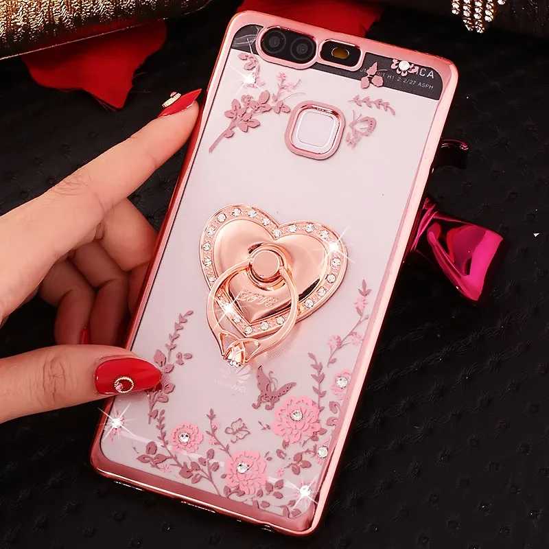 Мягкий чехол из ТПУ с кольцом держателем для Huawei Y5 Prime Y7 2018 Y9 2019 Honor 10 8A 8X 8S Nova 3 3i P20