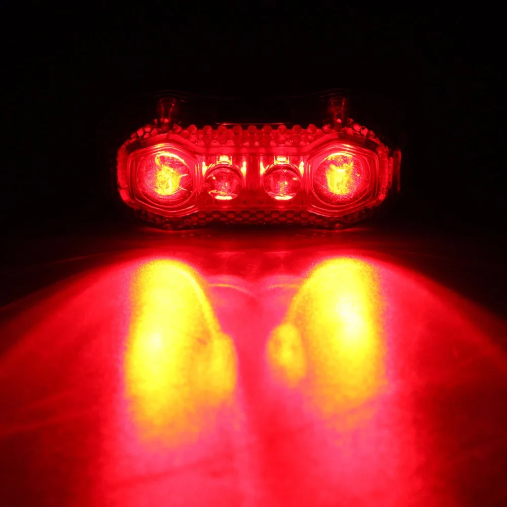 Cheap Tail light 150lm 4 LED USB rechargeable bicycle bike rear tail safety warning light front headlight 13