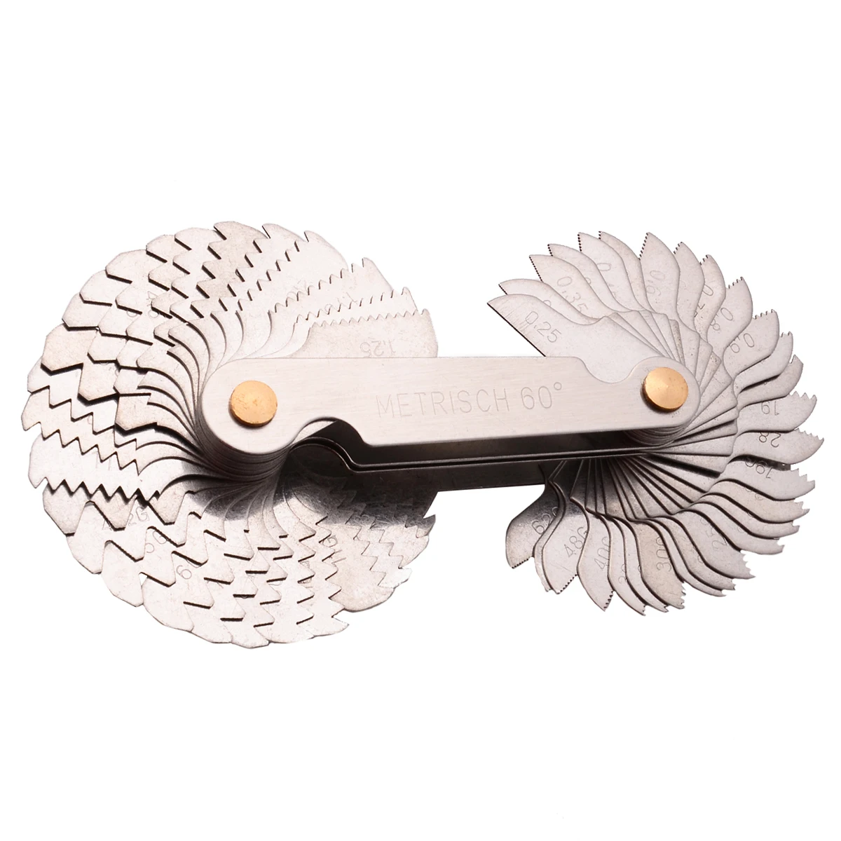 Mayitr 58 Blades Metric &Whitworth 55/60 Degree Thread Screw Pitch Gauge For Measuring Tool