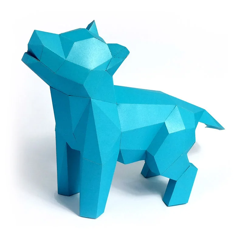 3D кошка собака животное гостиная книга искусство дома сделай сам ручная работа