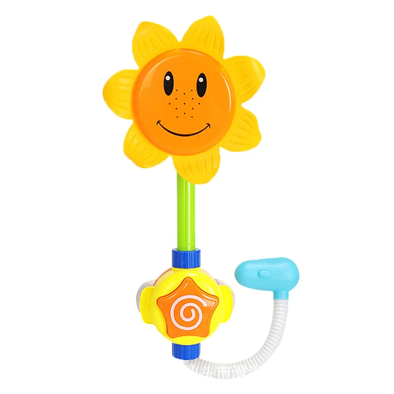 Kids Shower Bath Toys Cute Yellow Duck Waterwheel Elephant Toys Baby Faucet Bathing Water Spray Tool Dabbling Toy Dropshipping 9