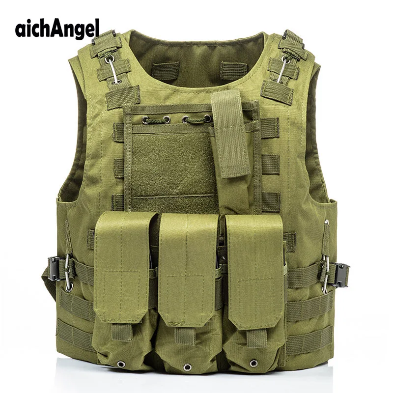  US Soldier Military Uniform Camouflage Vests Paintball Airsoft Nylon Vest Molle Army Combat Tactica