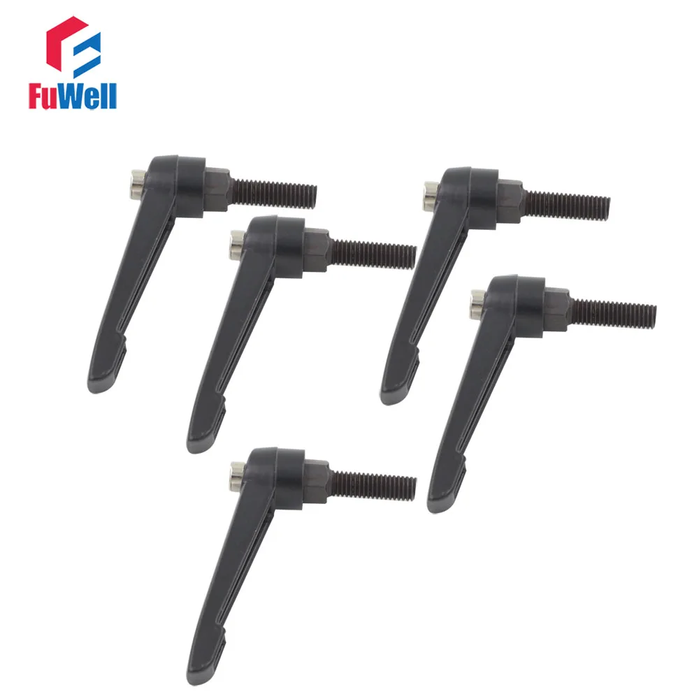 5pcs M8 x 25mm Male Thread Adjustable Handle Knob Free Shipping 8mm