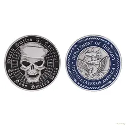 Памятная монета Американский флот армия коллекция искусство подарок Биткойн сплав сувенир неточный монета Aug22_18