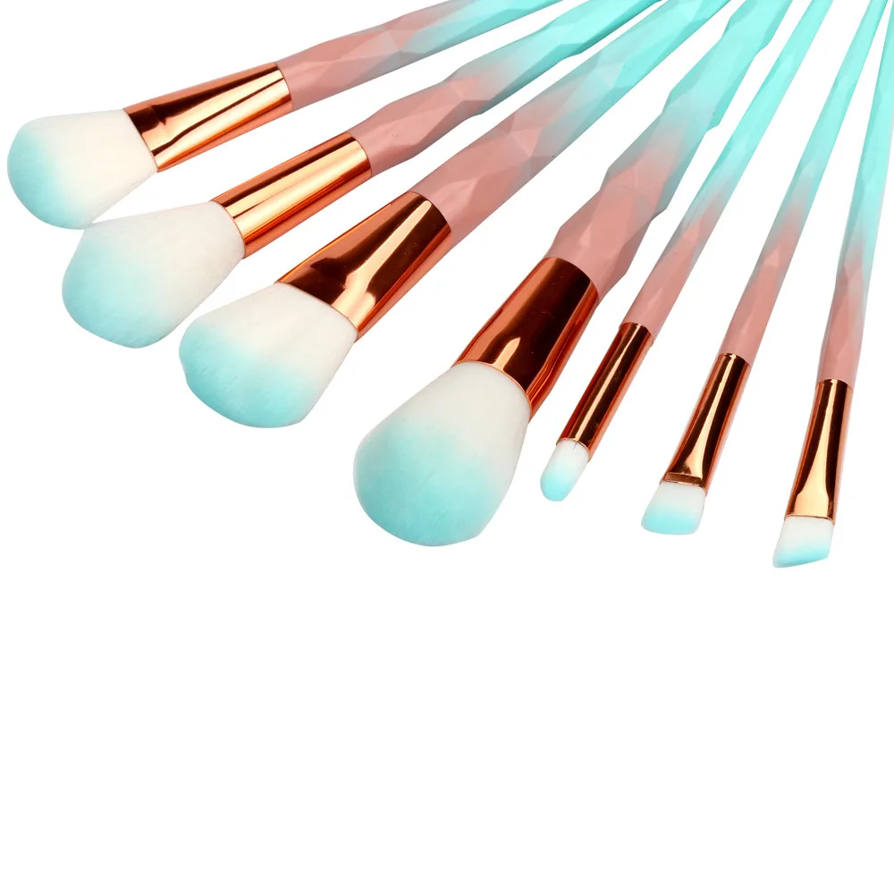 

7Pcs Pro Makeup Brushes set Professional with case Makeup Cosmetic Brushes Set Powder Foundation Eyeshadow Lip Brush 8W10