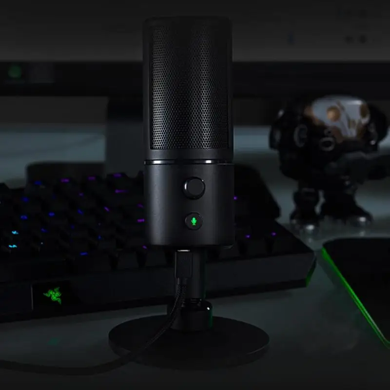 razer Seiren X Pickup 3 цвета микрофон для Live Webcast цифровой конденсаторный голосовой усилитель для настольного компьютера ноутбука