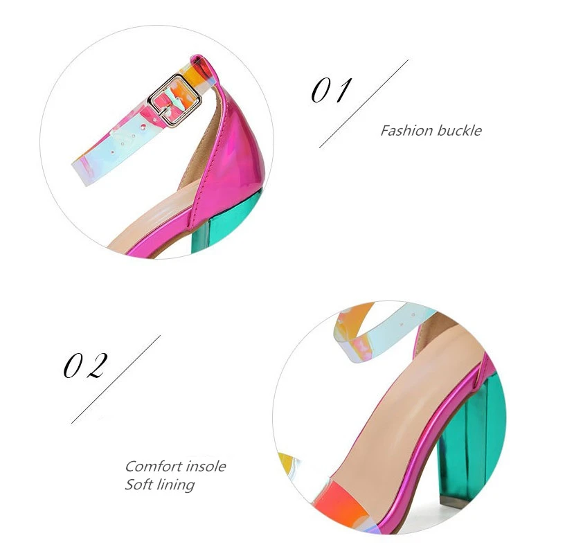 JIANBUDAN/фирменный дизайн; босоножки на высоком каблуке для банкета; женские пикантные летние туфли-лодочки; Модные прозрачные модельные Босоножки с открытым носком; Размеры 35-42