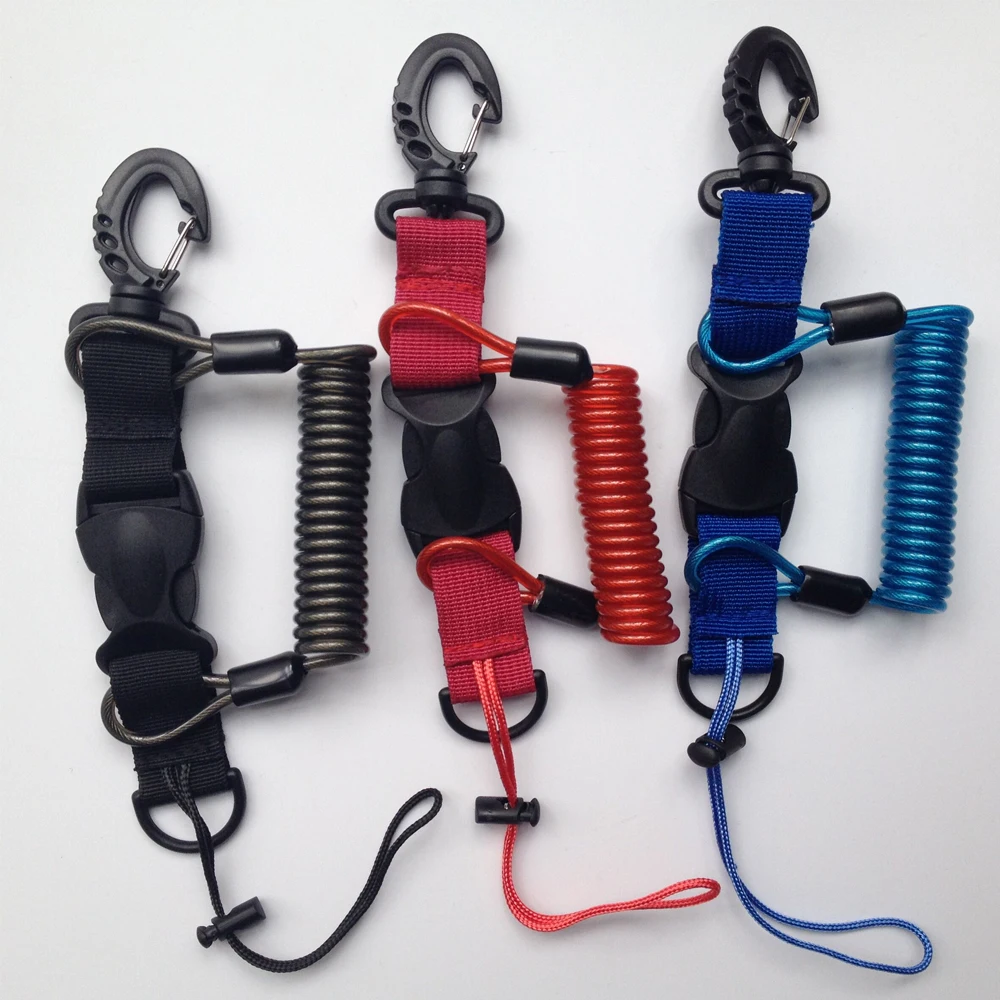 Подводный фонарь для дайвинга Спиральный шнур камеры|scuba lanyard|scuba diving accessoriesdiving