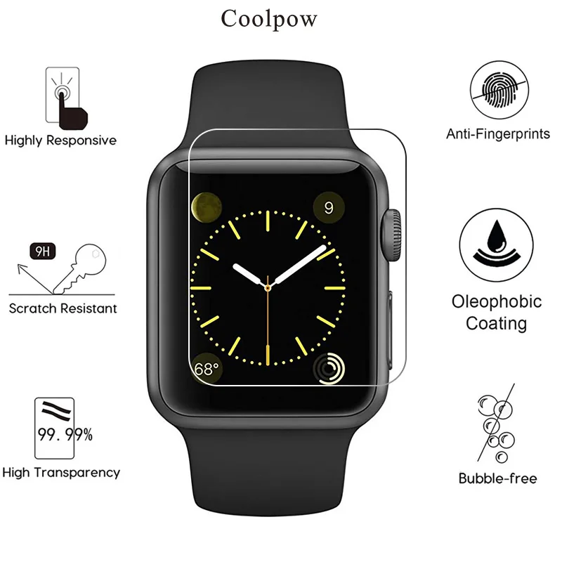 Уровень твердости 9H apple watch стеклянная пленка часы 1 2 3 iwatch серии 38 42 закаленное