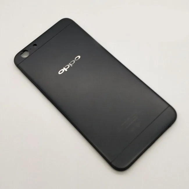 Высококачественная Задняя крышка батареи для oppo A57+ передний корпус ЖК-рамка пластина Замена для oppo A57+ инструмент+ подарок - Цвет: black