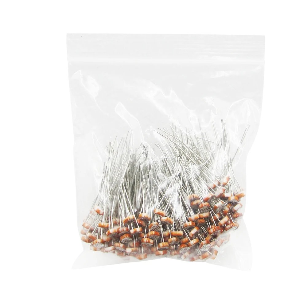

1000pcs Photo Light Sensitive Resistor Photoresistor Optoresistor 5mm GL5549 GL5539 GL5537 GL5528 GL5516 GL5506