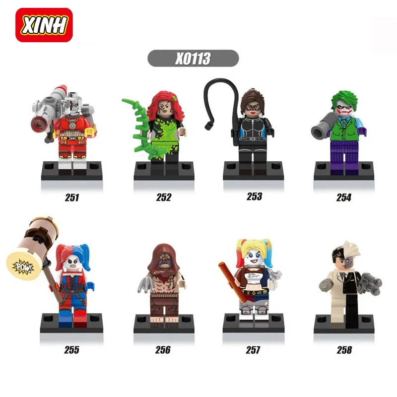 

Suicide Squad figure Marvel DC Super Heroes Harley Quinn Joker Two Face Doctor Strange Blocks Action Figures Gifts Kid Toys