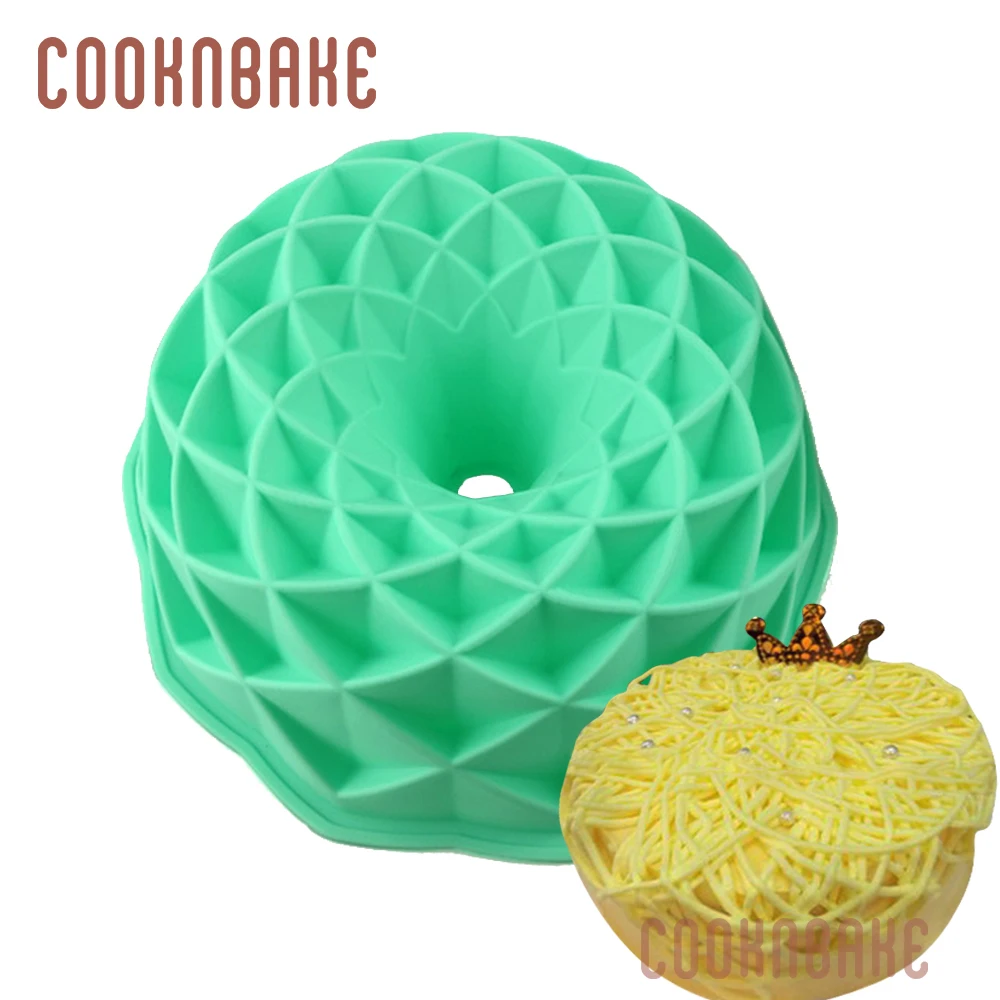 

COOKNBAKE silicone big cake mold round cake pastry baking form pizza pan 3d bread bakeware Cake Decorate tool DIY birthday party