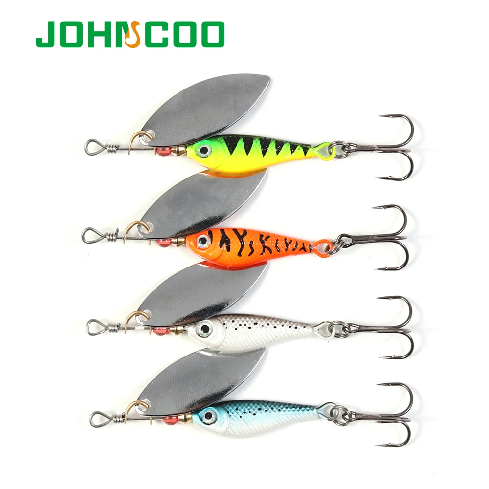 

Fishing Lure 12g 15g 20g 4pcs/Lot Spinner Baits Isca Artificial Pesca Fishing Lures Carp Fishing Wobbler Peche Metal Spoon