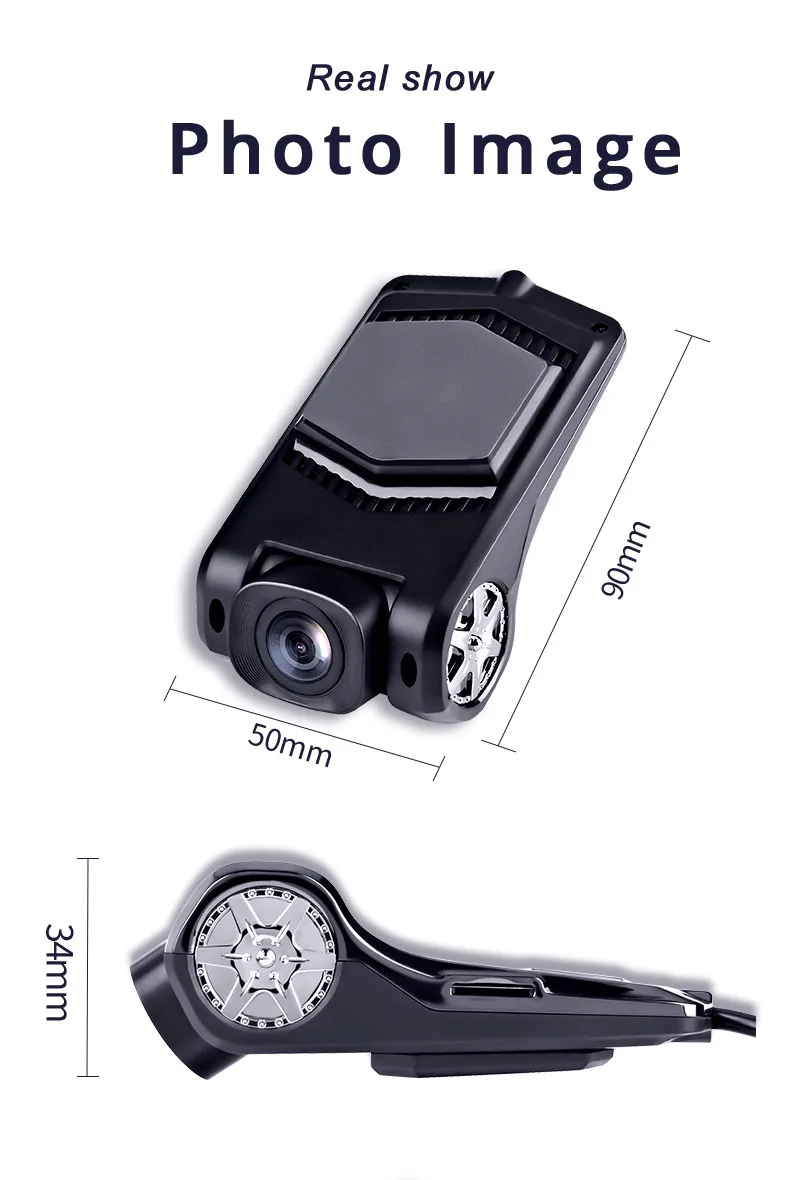 JCOLI 1080P ADAS скрытый USB Автомобильный видеорегистратор регистратор для Автомобильный dvd-плеер на основе Android ночного видения Smart dvr
