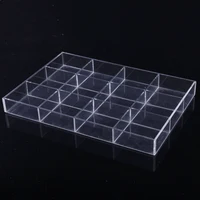 Acrylic 12 Grids Display Tray Storage Case For Small Objects Holder 1