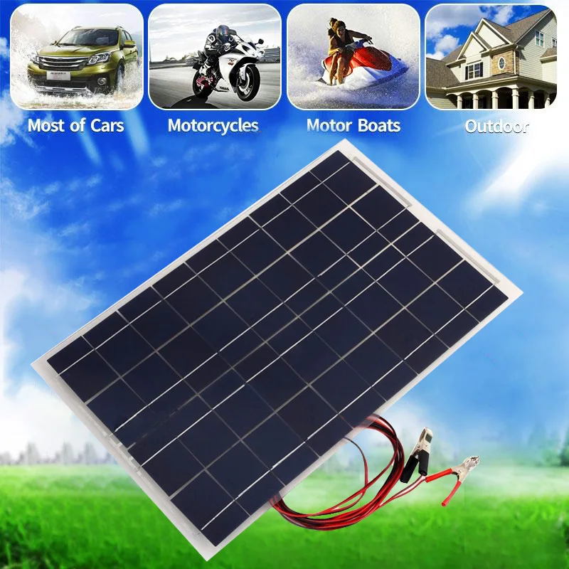 

30W 12V Semi Flexible Solar Panel for Traffic lights RV Car Boat Home Solar Power Kit 12v Portable Solar Charger Battery