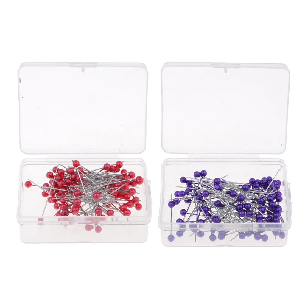 

200Pcs Head Pins Wig Extension Wire Beads Headpins Stainless Steel Heads Point for Dressmaking Crafts